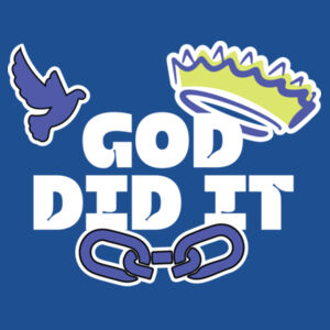 God Did It - Royal Blue Crew Design