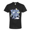 Unisex Poly-Rich V-Neck T-Shirt Thumbnail